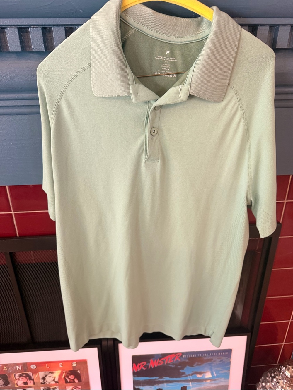 Fabletics Men’s Sage Green Polo